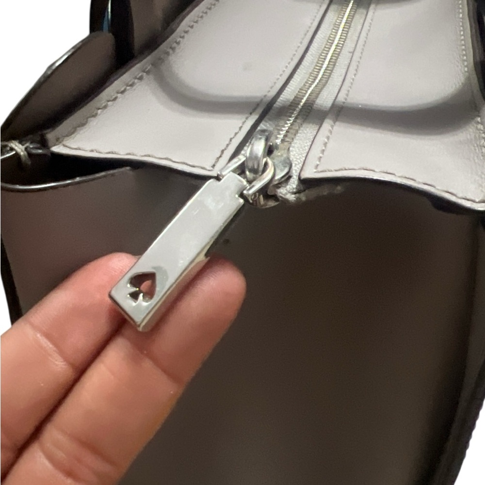 Kate Spade lavender & Gray Scalloped Tote - Picture 4 of 5